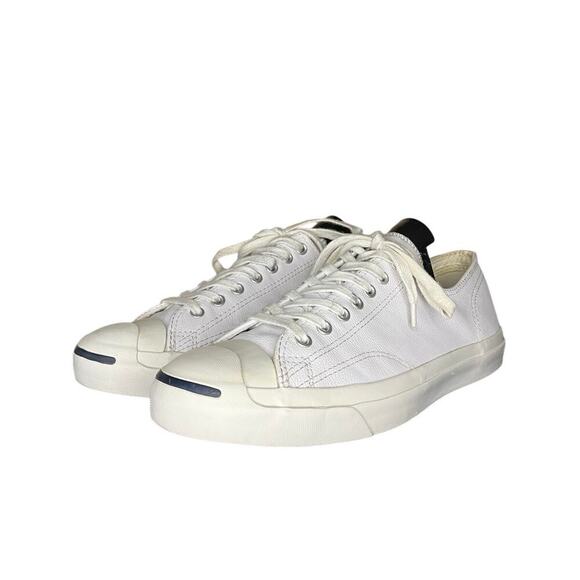 ***SOLD*** Mens Converse Jack Purcell Leather Ox Vintage Sneakers Size 11 White - Picture 2 of 6